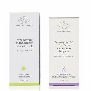 🆕 DRUNK ELEPHANT DUO - Wonderwild Miracle Butter and Ceramighty AF Eye Balm